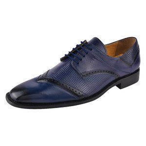 Navy OXFORD STYLE DRESS SHOES